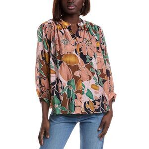 Luxe Always Womens  Blouse, Beige